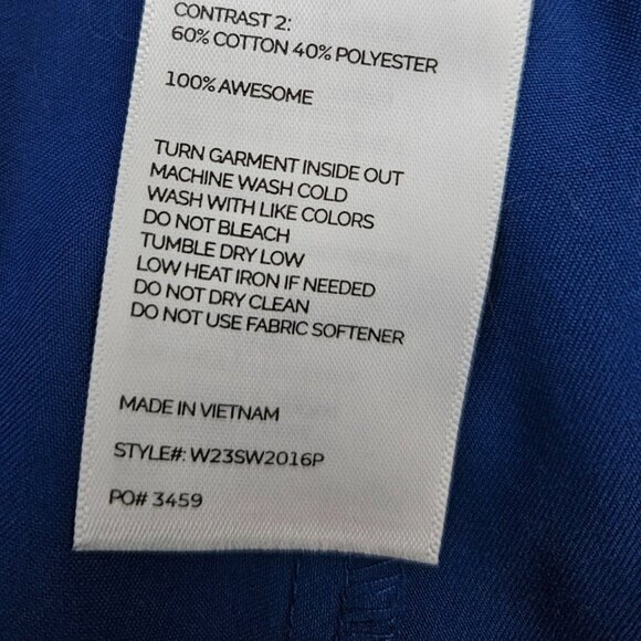 Figs Winning Blue Zamora Jogger Scrub Pants SP Small Petite - Picture 7 of 7